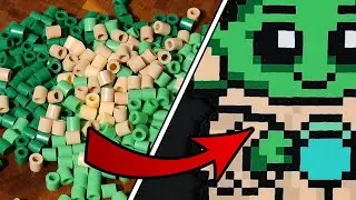 Watch Baby Yoda (Grogu) Come to Life in Perler Beads &ndash; Timelapse!