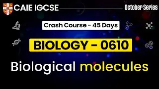 IGCSE Biology 0610 : Biological Molecules IGCSE | Cambridge IGCSE Biology | IGCSE Biology