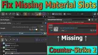 Fix Missing Material Slots in the ModelDocEditor when creating 3D Models in Blender for Source 2