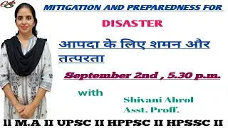 DISASTER PREPAREDNESS AND MITIGATION PLAN ( In hindi )