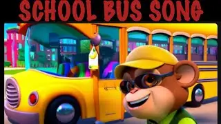 🚍 School Bus Song for Kids | Fun & Educational | Monkey is the driver I Simple Bubbles Kids TV