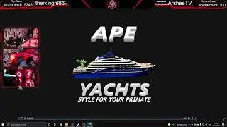 AYBC - APE YACHT BUILDING CO - YACHT #3 FULL DESIGN & LAZY PRE-MINT ON RARIBLE FULL STREAM.