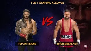 WWE 2K 25 Netflix edition Roman Reigns vs brown breaker