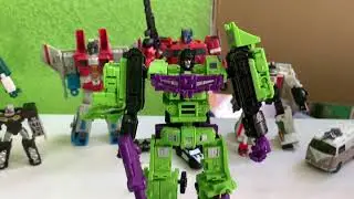 As&iacute; se transforman los CONSTRUCTICONS en DEVASTATOR, TRANSFORMERS G1 HASBRO