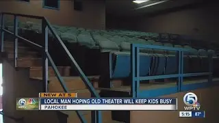 Pahokee man works to give kids place to go; Hikeem Banks says old theater can change lives