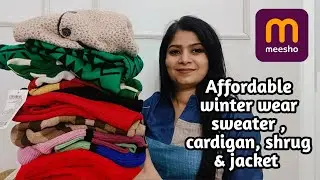 Meesho 😍 winter wear haul Rs-299 | Meesho woolen sweater, cardigan,jacket haul 