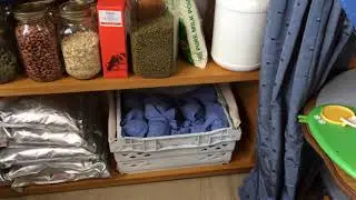 How to store dry foods for short term storage.