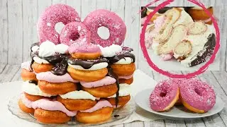 Donut Party Cake I Doughnut Party Torte