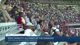 First Flying Squirrels game at full capacity since 2019
