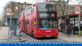 Full Route Visual | Route 282 towards Mount Vernon Hospital from Ealing Hospital