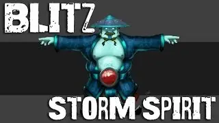 Blitz Storm Spirit -  (Orchid/Bloodstone) Gameplay Commentary