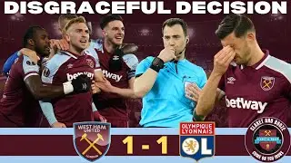 # 64 | LYON FAIL TO CAPITALISE ON SCANDALOUS RED CARD AGAINST 10 MAN WEST HAM! | QUICK MATCH REVIEW