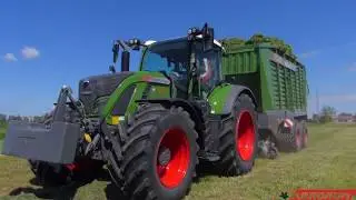 FENDT 720 + przyczepa FENDT TIGO 60 PR. Zbi&oacute;r zielonki z firmą AGRONOM, Parczew.