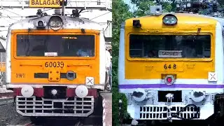 Same Model Same Livery Two Different Zone EMU (Electric Multiple Unit) Trains | ER + SER