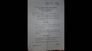 Business environment question paper 2024 #exam #mcom #bcom #businessenvironment
