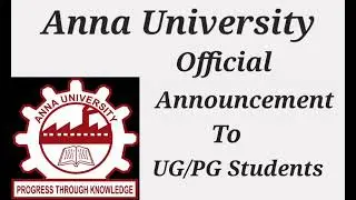 😀😀😀Breaking News 💯💯💯Anna University Affiliated College UG/PG Students Important News #annauniversity