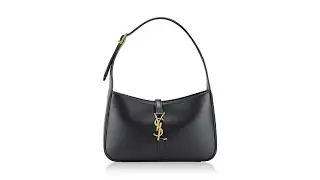 Saint Laurent Smooth Calfskin Le 5 A 7 Hobo Black