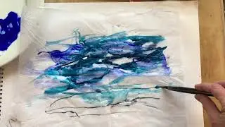 Mark making to create your own collage papers