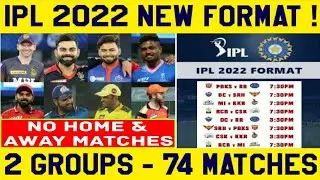 NEW IPL FORMAT IN 2022 | IPL 2022 NEWS | CRICKET NEWS 2021 | IPL UPDATES 2022 | LATEST IPL NEWS 2022