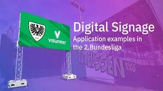 Modern digital signage in a football stadium