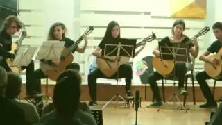 Guitar Jam Fest 2017 Marios Tokas Music School Guitar Ensemble  Mashup from Quizas To Prety Woman
