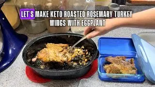 Keto Roasted Rosemary Turkey Wings & Eggplant Recipe 5.7g NC | Judith’s Keto Anti-Inflammatory Diet