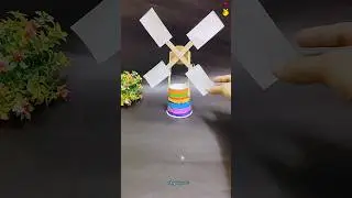 Diy wind light with icecream stick🪀Easy KIDS craft ideas💯😱#shorts #craft #kids #diy #trending #funny