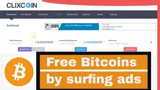 Clixcoin Tutorial - How to earn free bitcoin by surfing ads