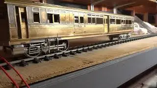O Gauge Scorpio Models Steam Railmotor Kit`s first tentative performance
