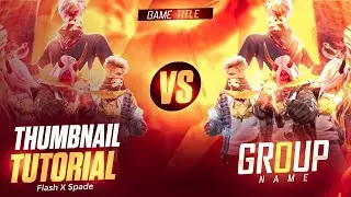 Make This Free Fire Inspired VS Thumbnail on Android Ft. Spade GFX | Free Fire Thumbnail Tutorial 💥