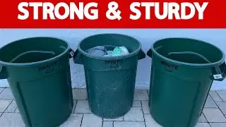 STRONG TRASH CAN!! - Brute 32 Gallon Trash Cans