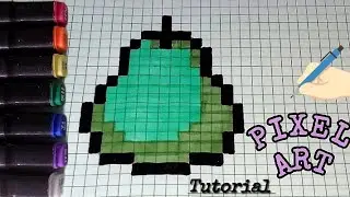Avocado 🥑 Pixel Art - How to draw avocado