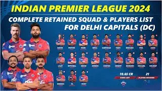 IPL 2024 - Ideal Retained Squad and Released Players Complete List for Delhi Capitals (DC)