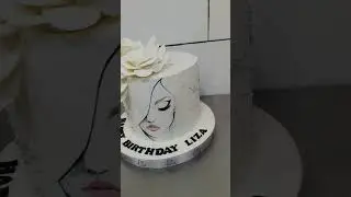 beautiful face cake