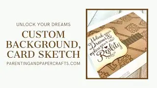 Tone on Tone Custom Stamped Background #cardmaking #cardmakingtechnique #cardtutorial #carddesign