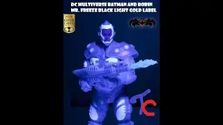 Unboxing and review of DC Multiverse Batman and Robin Mr  Freeze Black Light Gold Label figure