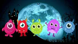 F&uuml;nf kleine Monster *&uuml;ber 10 min Version* | Kinderlied | Abz&auml;hlreim & Spa&szlig; Halloween Kinder