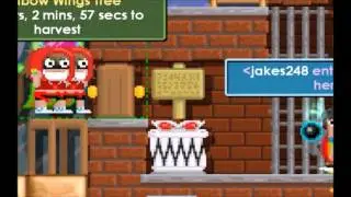 Growtopia - Spraying Rainbow Wings Tree!