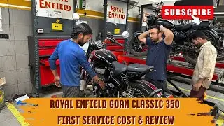 😱 Royal Enfield Goan Classic 350 First Service & Ride Experience | जानिए असली खर्च 💸 और फीडबैक! 🔧