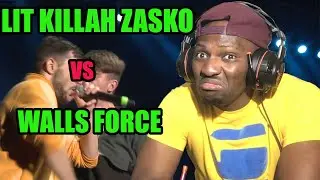 REACCION' (Eng Sub) Lit Killah - Zasko vs Force - Walls - Cuartos - God Level All Stars Peru 2019