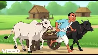 किसान और बैल की कहानी”🧍🐄🐄#youtubeshorts#cartoon#viral#ytviral#kisan 