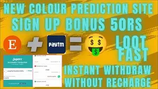 🔥 New Earning App Today | New Colour Prediction Site | Sign Up Bonus - 90₹