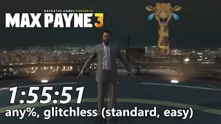 Max Payne 3 any%, glitchless speedrun in 1:55:51 (w/ cutscene skips)