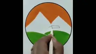 #Independence Day Drawing step by step #Independence Day scenery for Beginners #15 August Drawing