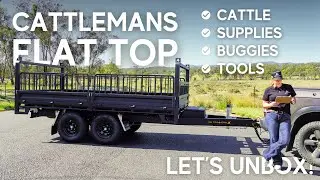 Flat Top Trailer Built Tough for a Cattle Farmer🐂