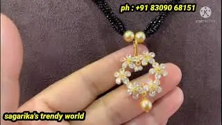 22 carat black beads collection / 0.5gram to 5 grams / latest lightweight mangalsutra collection