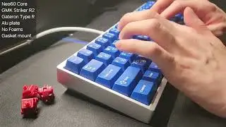 Tactiles on the Neo60 Core | Gateron Type R | Gasket Mount