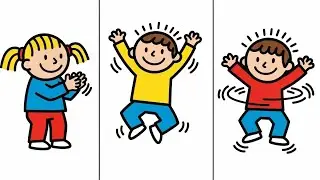 Clap Jump Spin | Fun Action Song for Kids 🎵