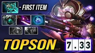 Topson - Sniper 7.33 Disperser First Item | Dota 2 Pro Gameplay [Learn Top Dota]