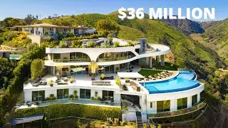 Inside a $36 Million Brentwood Hills Mansion! - Los Angeles
